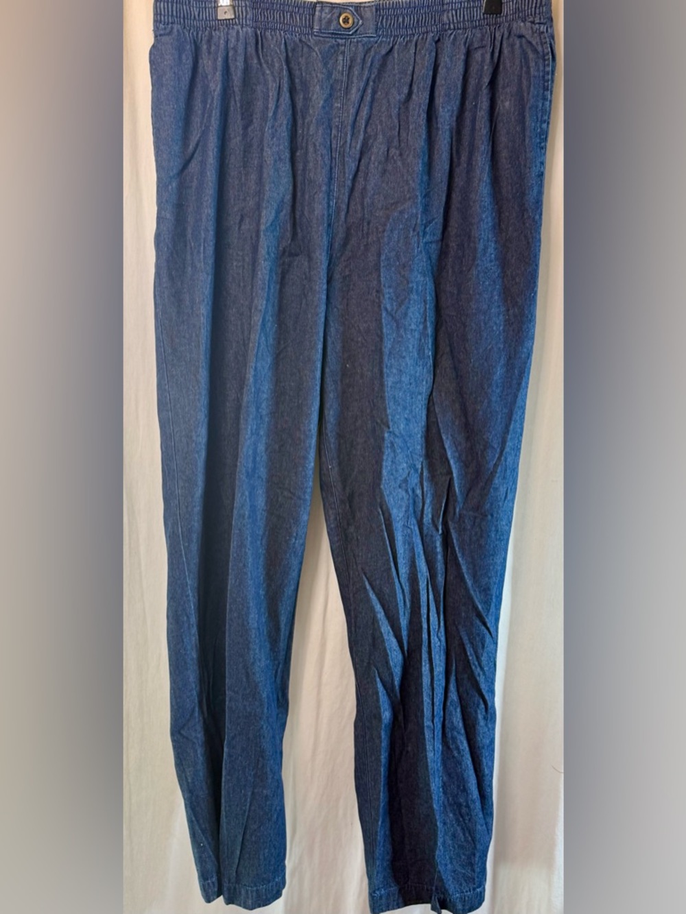 Draper’s & Damon’s Dark Indigo Elastic Waist Denim Pants